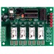 RS-232 Relay Controller with 4 DPDT Small Signal Relays